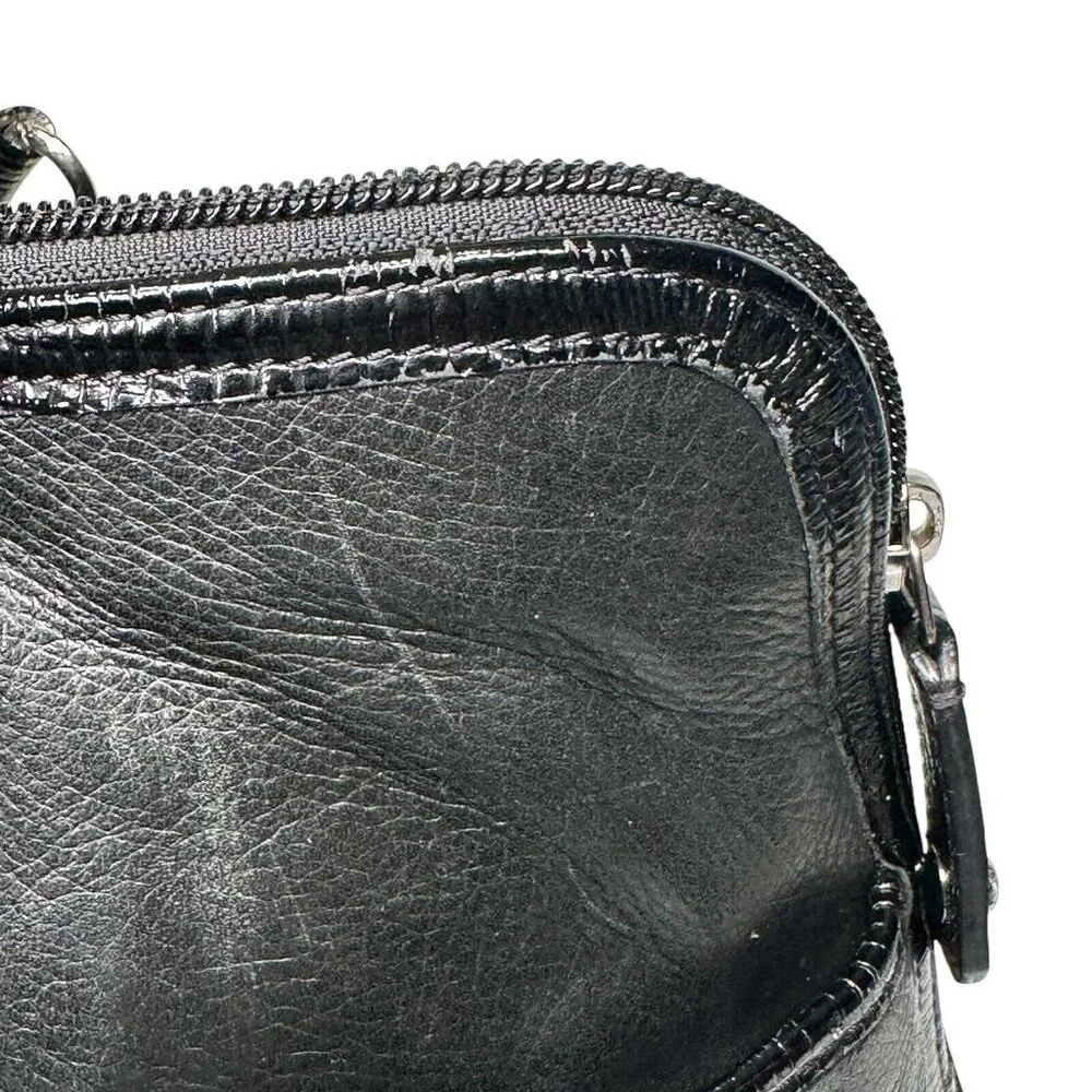 LEVENGER Leather Black Messenger Bag Briefcase Laptop